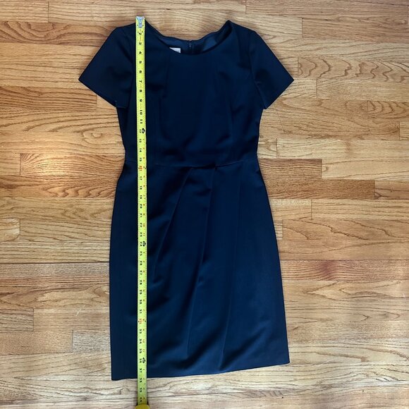 Armani Short Sleeve, Black, Wool, Sheath Midi Dress, size 6 - Picture 2 of 12